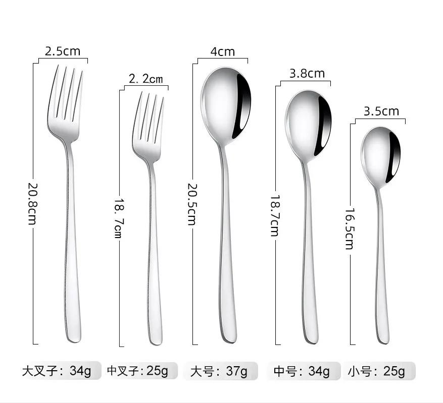 1 шт. Серебряная зеркальная ложка для супа из нержавеющей стали, столовые приборы, домашняя кухня, углубление, большая емкость, длинная ручка, вилка, ложка