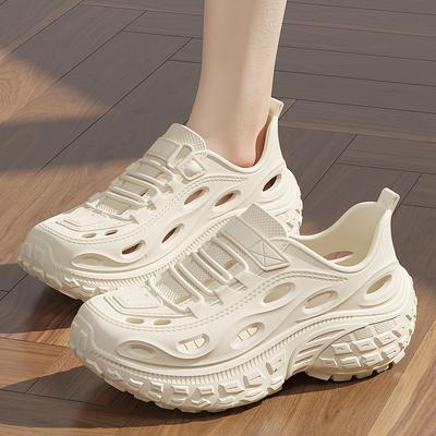 Модные мужские 2025 новые летние сандалии на толстой мягкой подошве для мужчин и женщин, уличная пляжная обувь, повседневные шлепанцы