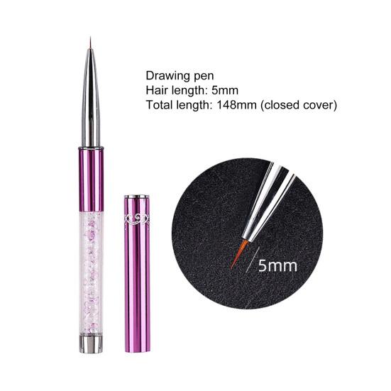 Практичная кисть для дизайна ногтей, многоразовая, легкая, сделай сам