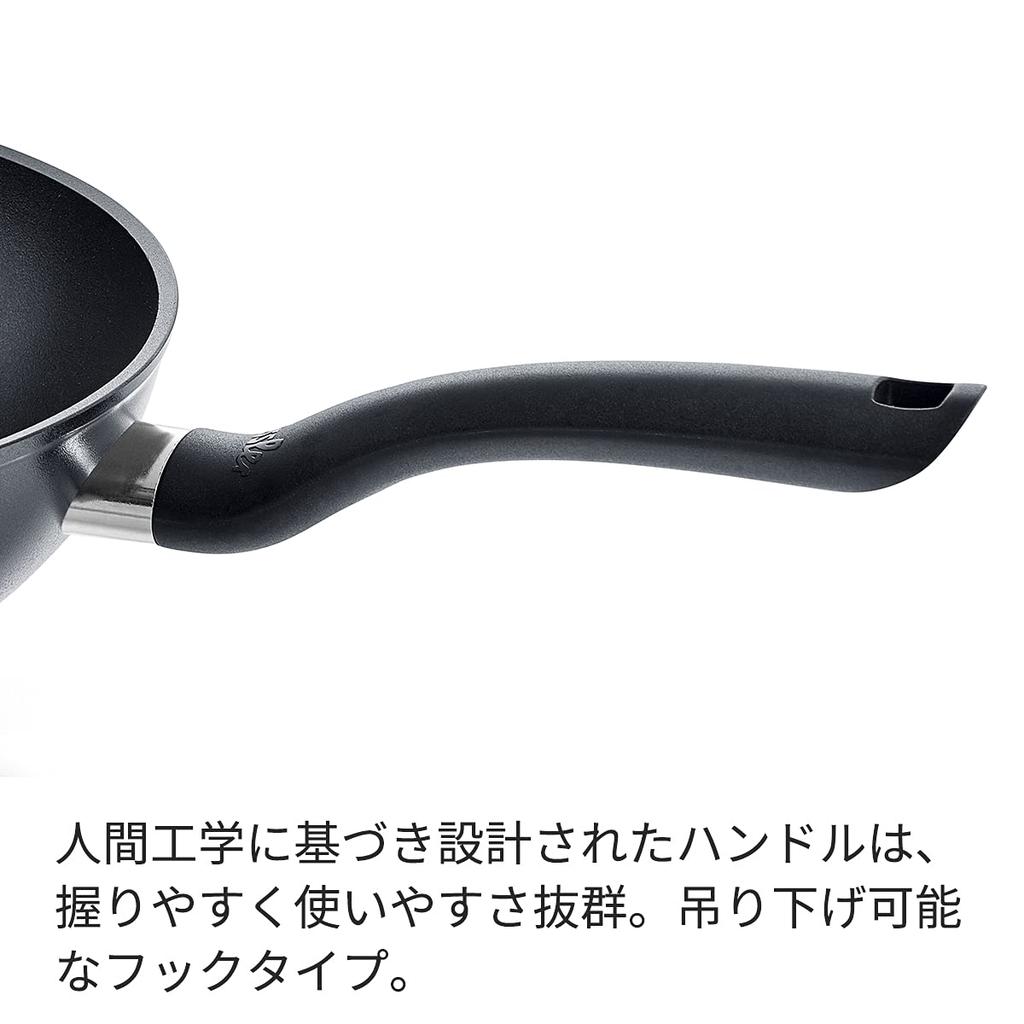Fissler Wok 28 см Senit IH Wok совместим с газовой плитой Japanese Black Fire/IH [Авторизованный продукт] 045-801-28-100-A