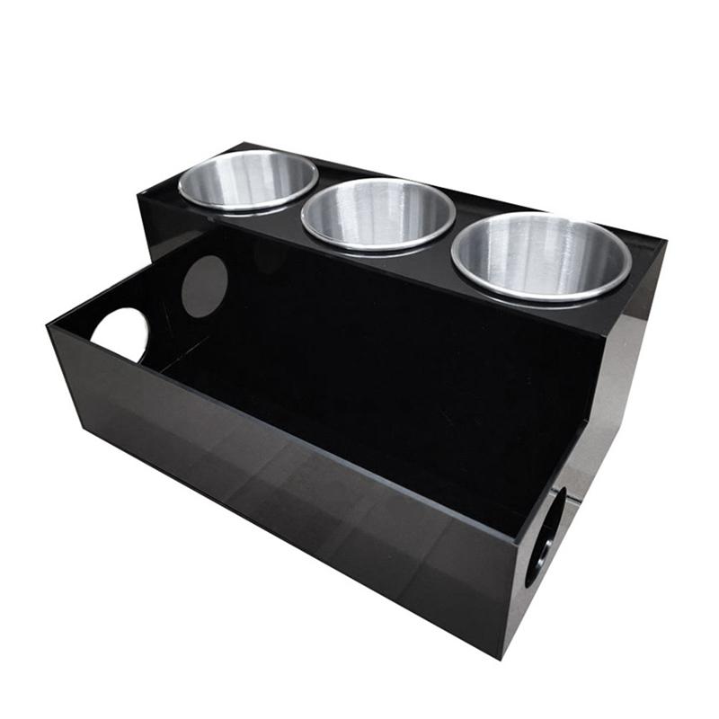 Hair Tool Organizer Acrylic Countertop Hair Dryer And Styling Holder Makeup Toiletries Vanity Storage Stand With Cups A Durable
