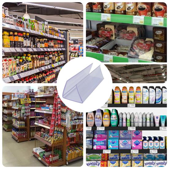 Упаковка из 30 штук Держатели для этикеток Проволочные полки Прозрачные держатели для ценников Легко протирать