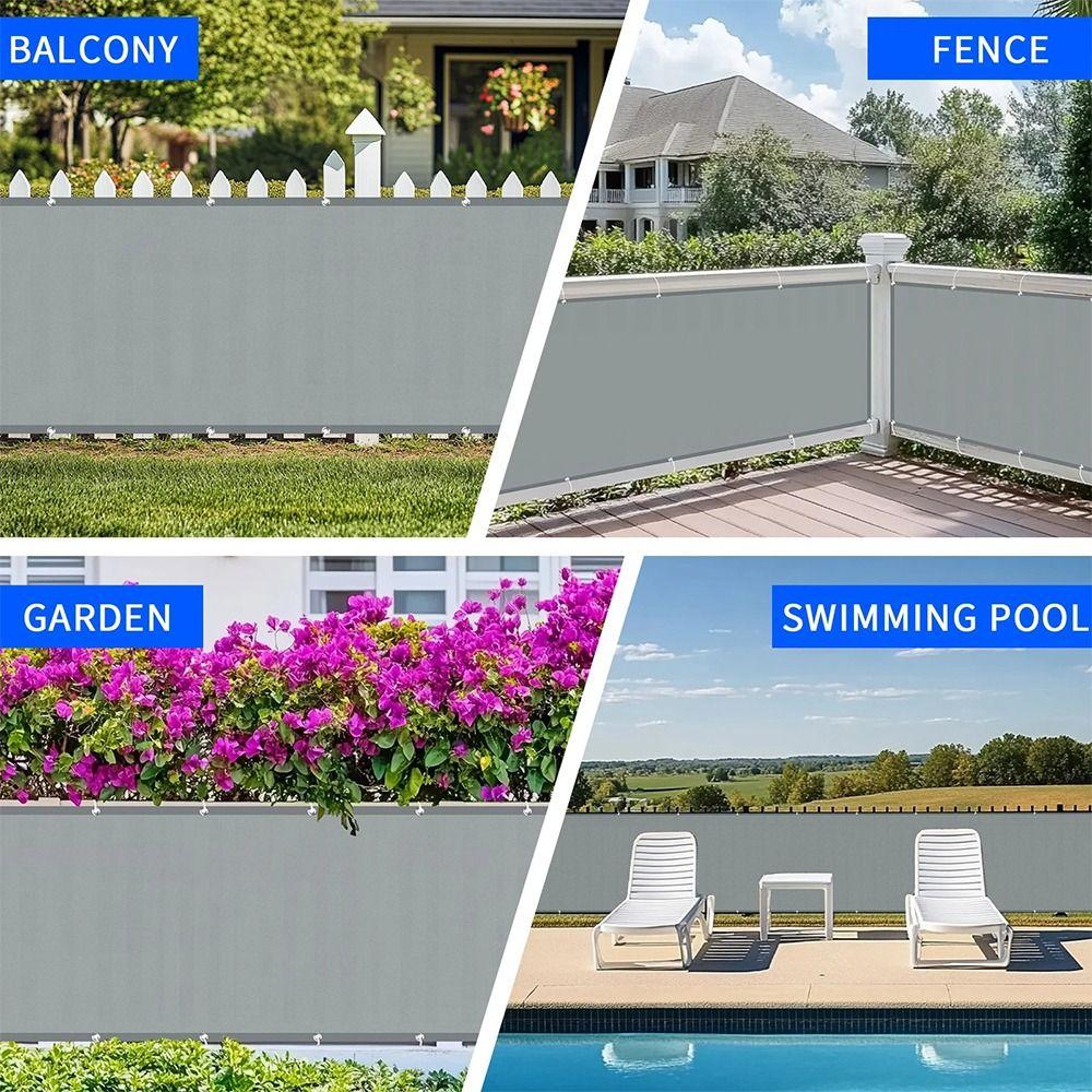 Waterproof Sun Shading Sails 3/5/6M Fence Patio Protection Net  Garden Porch Pool