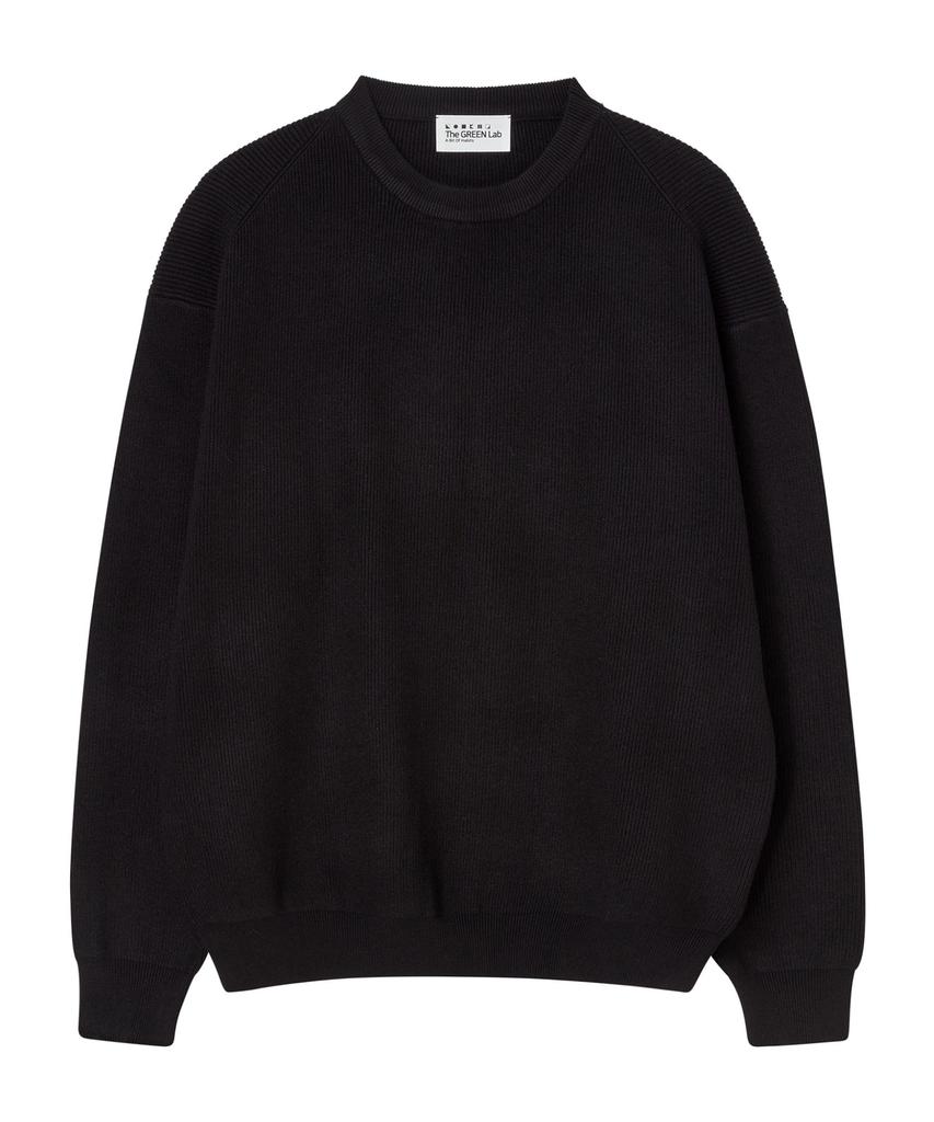 THE GREEN LAB Hazzi Round Oversized Knit [Black]