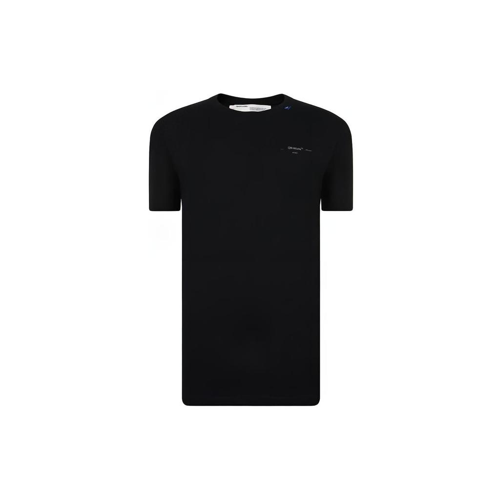 OFF WHITE FW19 Футболка Мужская Черная OMAA038E191850011091