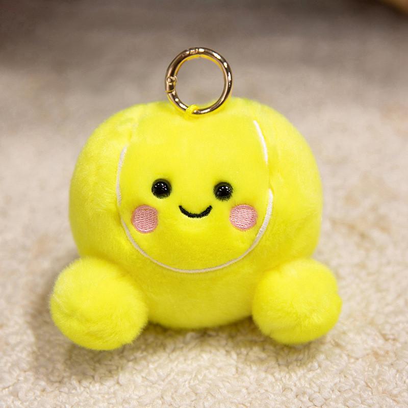 Smiling Fruit Plush Toy Keychain For Kids With Soft Short Plush Material