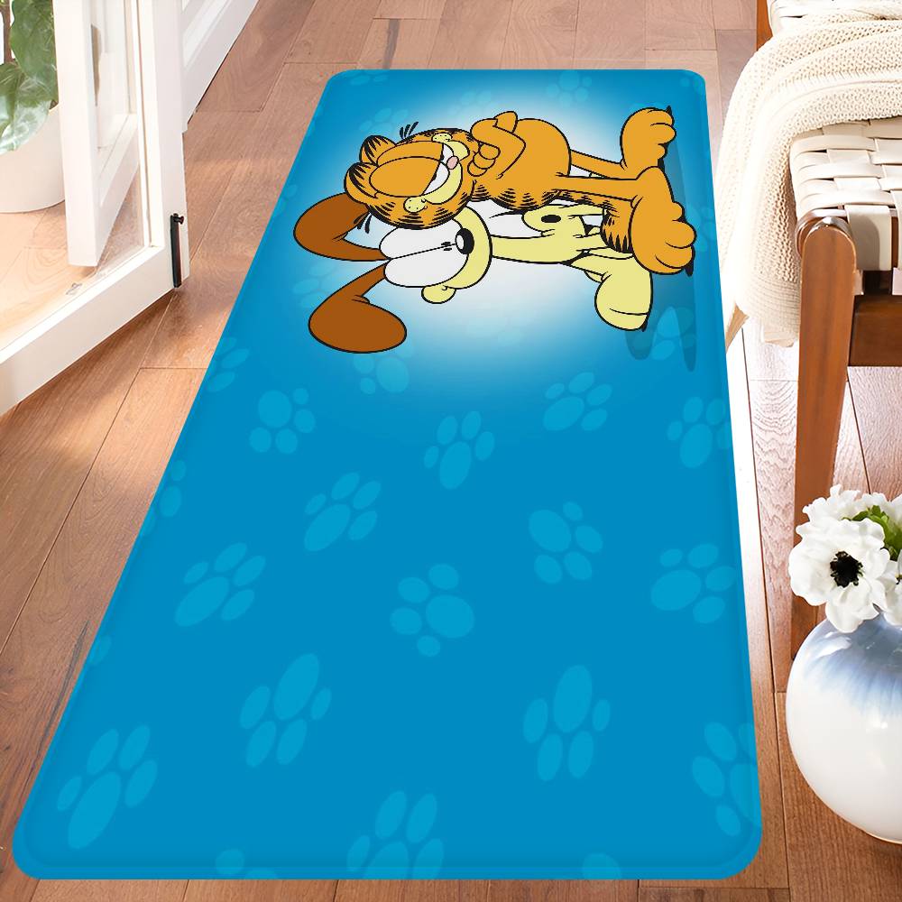 Anime G-Garfield Cute Cat Bathroom Mat Kids Room Bedroom Decoration Balcony Anti-Slip Doormat Living Room Welcome Rug