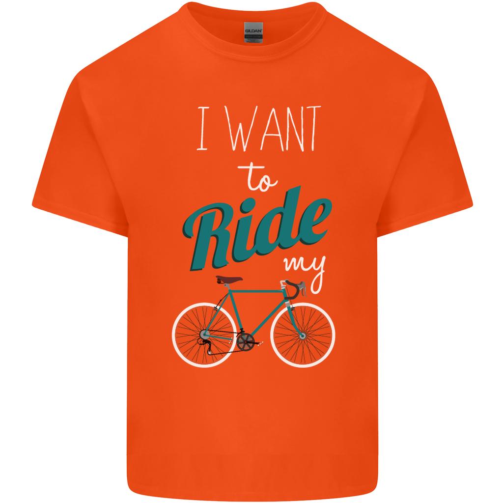 I Want to Ride My Bike Cycling Cyclist Unisexs Light Cotton TShirt