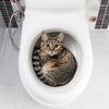 3D Funny Cat Toilet Sticker Bathroom Toilet Cover Sticker Wall Stickers Animal Wc Accessories for Home BathRoom Decoration