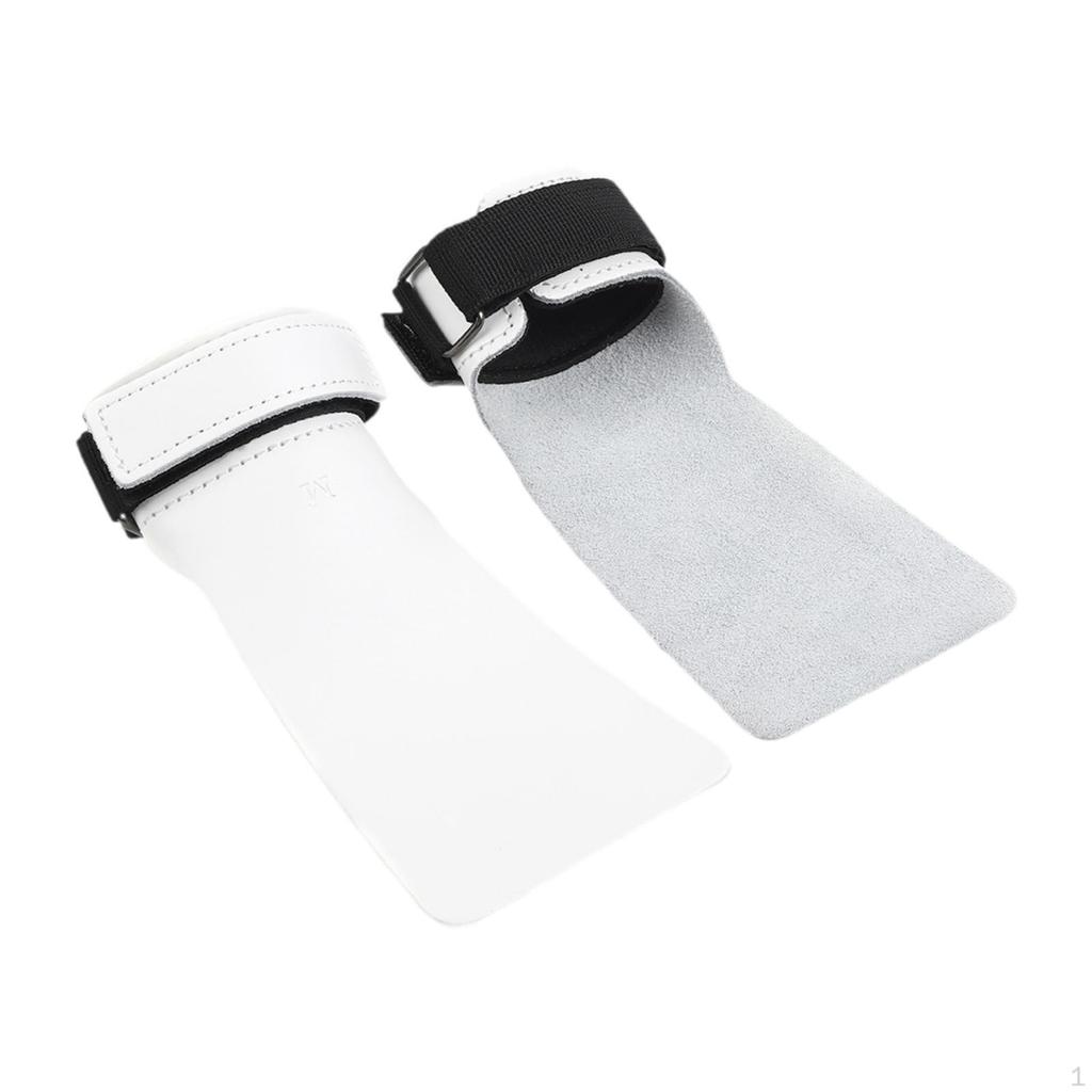 2 Pieces Hand Grips for Weightlifting Gymnastics Adjustable Comfortable Pull Up Gloves