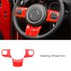 18pcs Red Car Interior Frame Decor Trim Cover For Jeep Wrangler JK 2011-2017