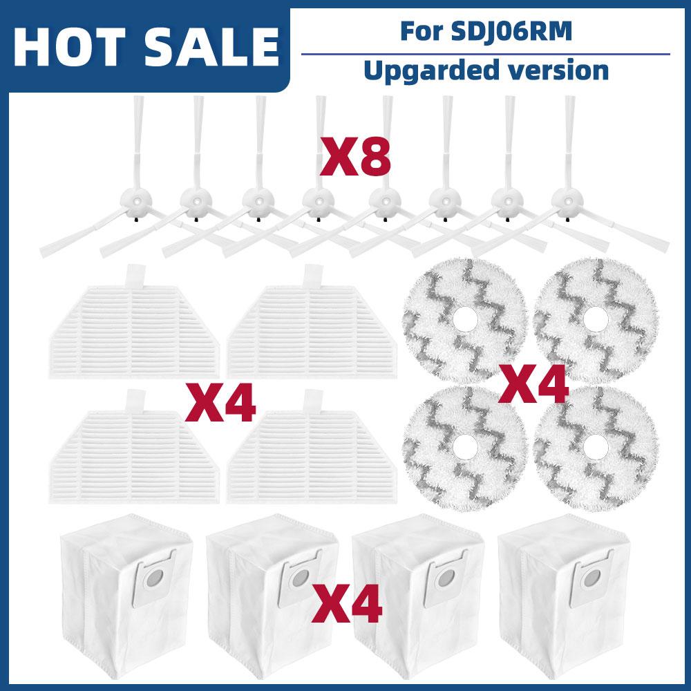 Для Xiaomi Roidmi EVA самоочищающийся опорожняющий робот-пылесос SDJ06RM запасные части аксессуары боковая щетка Hepa фильтр швабра пылесборник