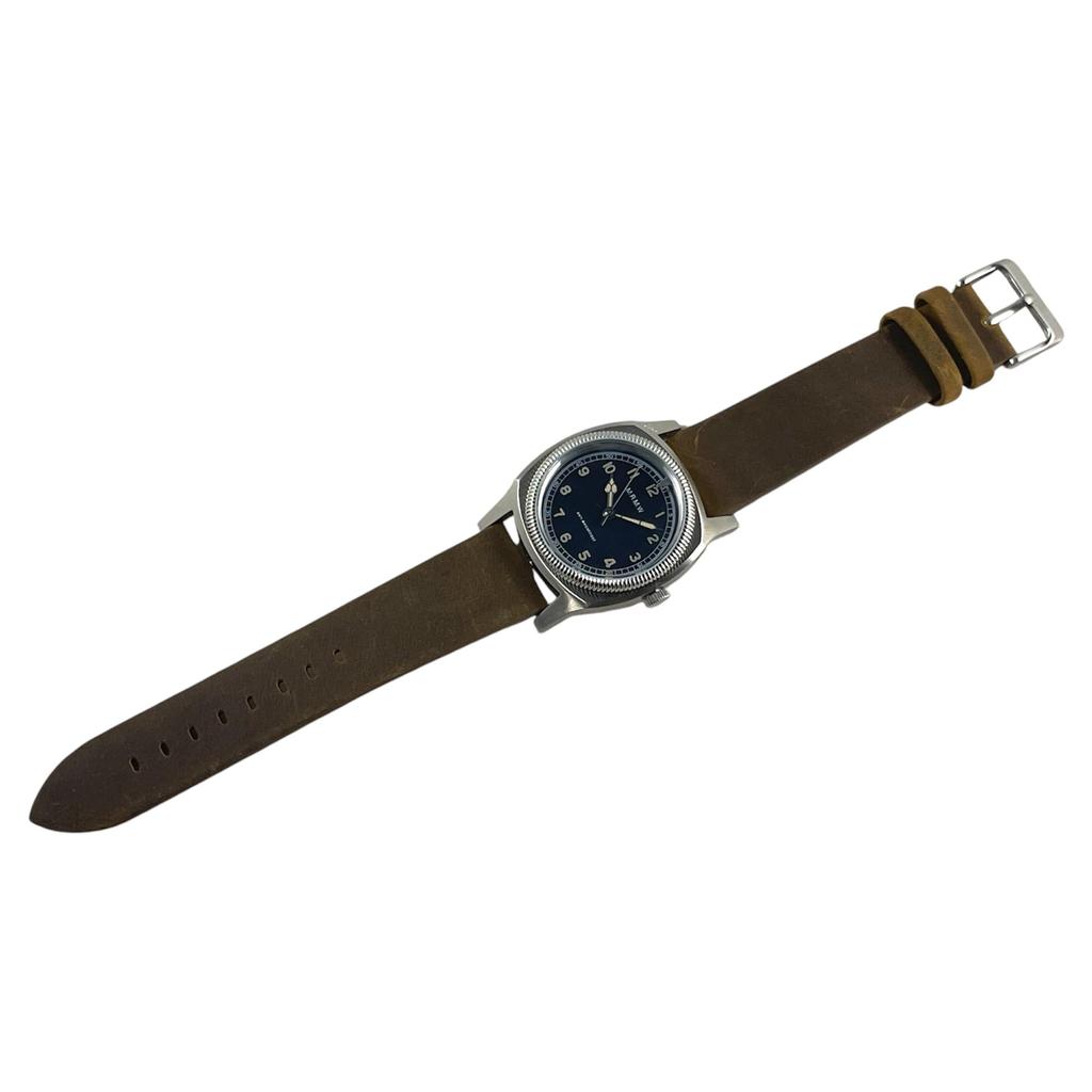 Военные часы Majetek big Turtle 3hands Majetek Big Turtle 3hands Коричневый ремешок из натуральной кожи Crazy Horse [MRMW] Мужские