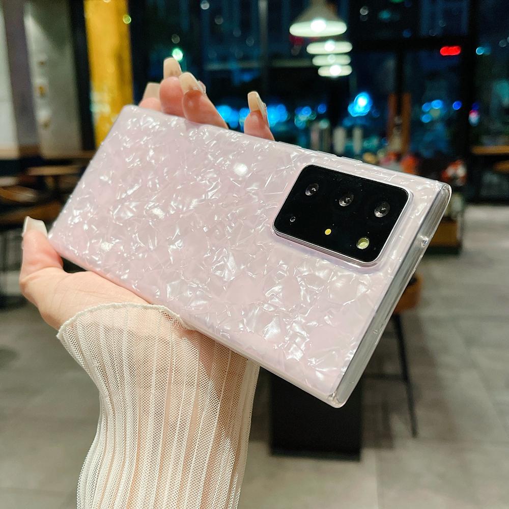 KEYSION Чехол с рисунком ракушки для Samsung S22 Ultra 5G S21 FE S20+ Plus, женский противоударный чехол для телефона Galaxy Note 10 Plus