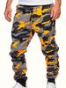 Men's Stylish Comfy Camouflage Pattern Joggers Pockets Active Breathable Slim-fit Drawstring Hiking Jogging Cycling Outdoor Fitness