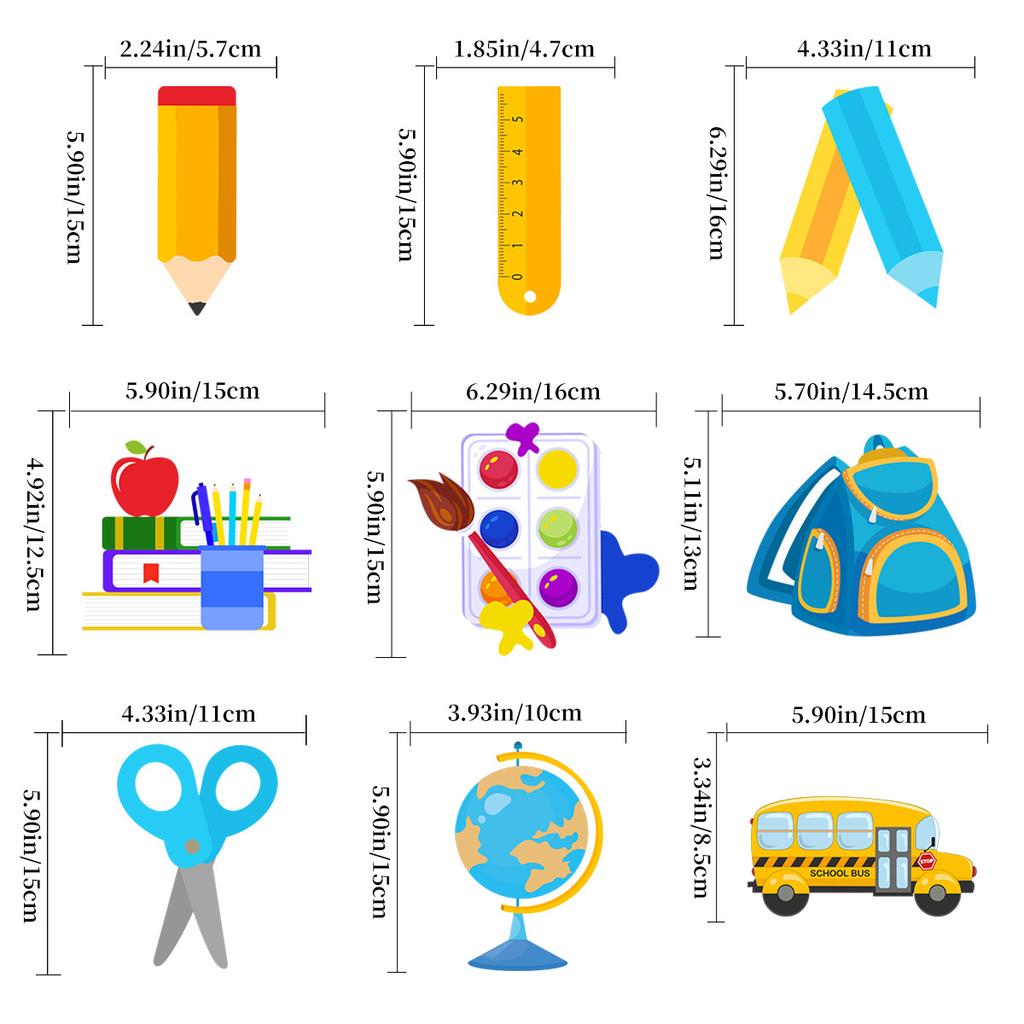 Школьный сезон Школа Детский сад Класс Вечеринка Украшение Карандаш Линейка Доска для рисования Джутовая веревка Бирка Кастомизация