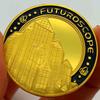 Badge, Panda Coin, Cartoon Commemorative Badge, Collector's Coin, Gold Coin, 30mm Painted Coin Commemorative Coin
