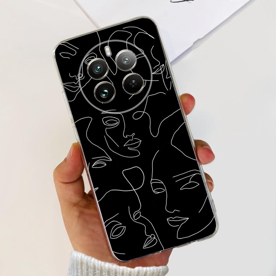 Чехол для Realme 12 Pro Plus RMX3840 Роскошный Расписной Чехол Мягкий Силиконовый Чехол для Телефона Для Realme 12 Pro Realme12 Pro+ Fundas Бампер