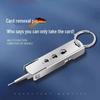 Multifunctional SIM Card Ejector Tool with Keychain - Anti-Lost, Universal Pin for Mobile Phones