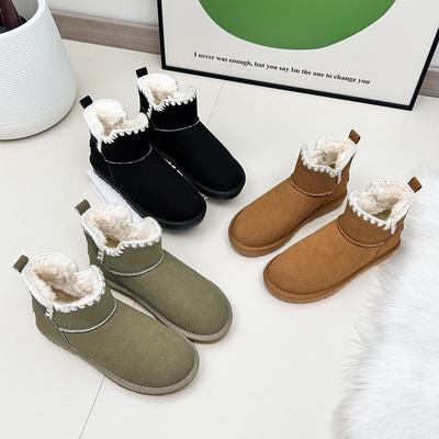 Женские высокие теплые зимние ботинки с толстой подошвой, с высоким противоскольжением и износостойкостью, для активного отдыха, тренировок, бега, спортивные хлопковые ботинки