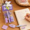 Stationery Gift Set for Girls Flower Set, Macaron Color Correction Tape And Smooth Lightweight Writing Gel Pens, Portable Homework Essentials Students