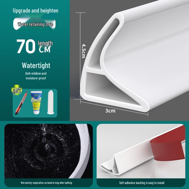 Silicone Self-Adhesive Waterproof Barrier Strip for Bathroom & Shower Floors