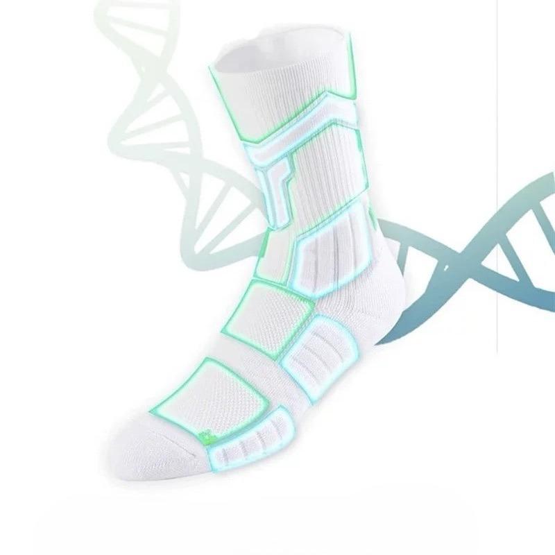 Баскетбольные фитнес-носки, дышащие спортивные специальные носки-гольфы для бега и тренировок, быстросохнущие носки средней длины