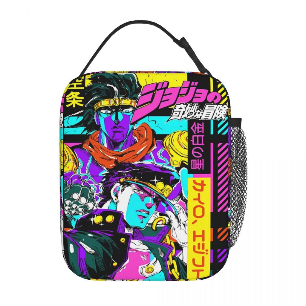 Аниме JoJo's Bizarre Adventure Сумка для ланча Повседневный ланч-бокс Портативная сумка-тоут для офиса Сумки для еды Графический дизайн Сумка-холодильник