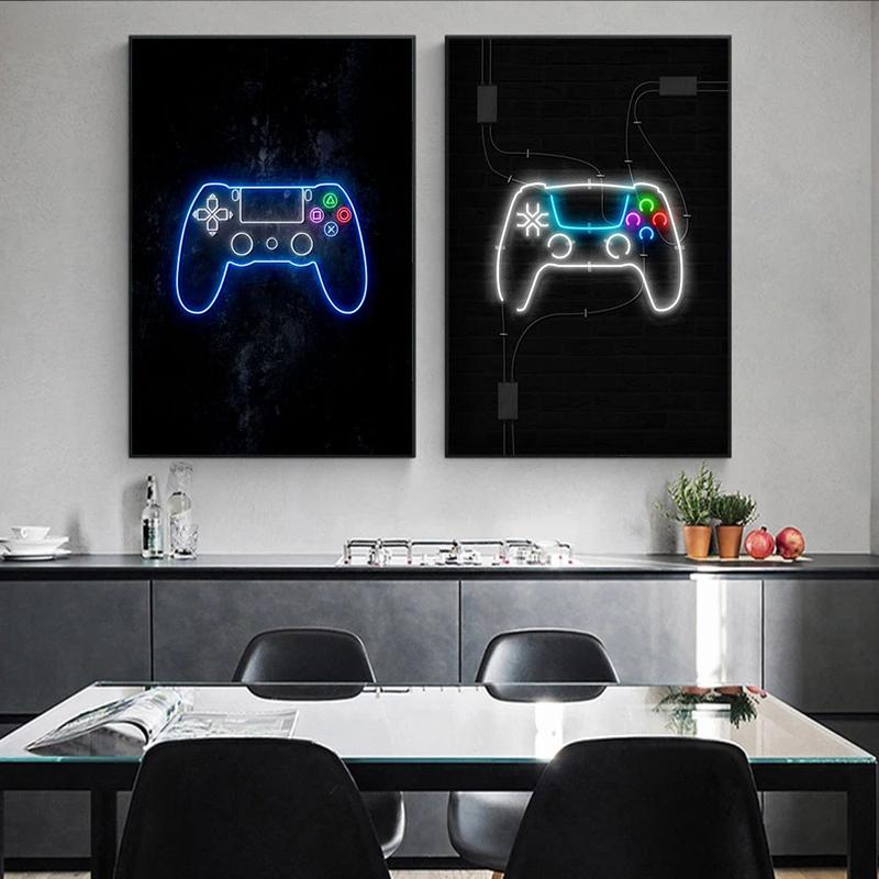 Game Room Poster Abstract Home Decoration Canvas Painting Fun Party Game Wall Art Pictures Send Boys Room Home Decoration