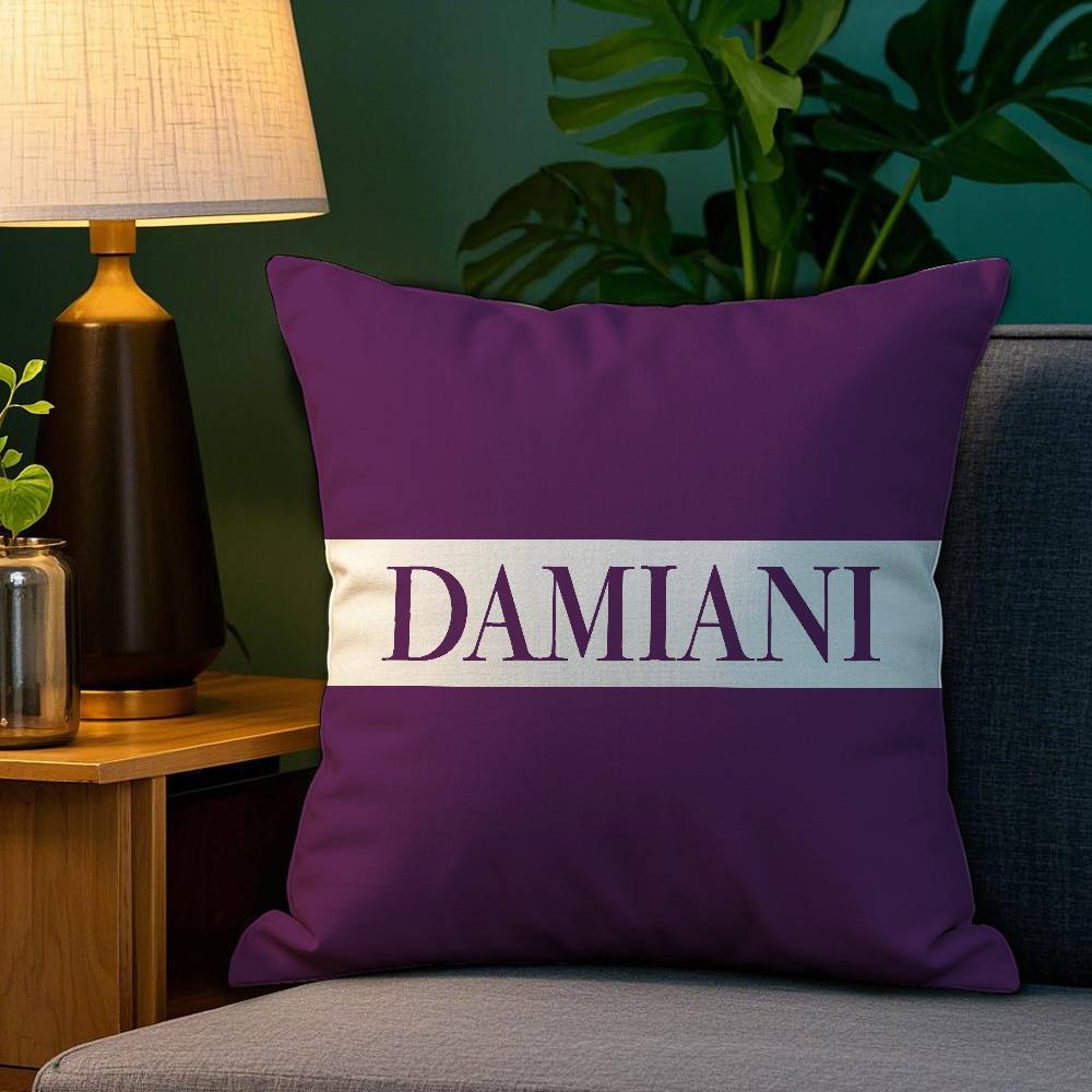 Итальянский Великолепный Наволочка D-Damiani Плюшевая Ткань Мягкий Двусторонняя Печать Наволочка для Подушки Дивана Наволочки для Декоративных Подушек