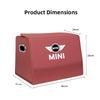 Car Mounted Large Capacity Foldable Suede Nappa Leather Trunk Storage Box For BMW Mini Works Cooper F54 F55 F56 F57 F60 R50 R52