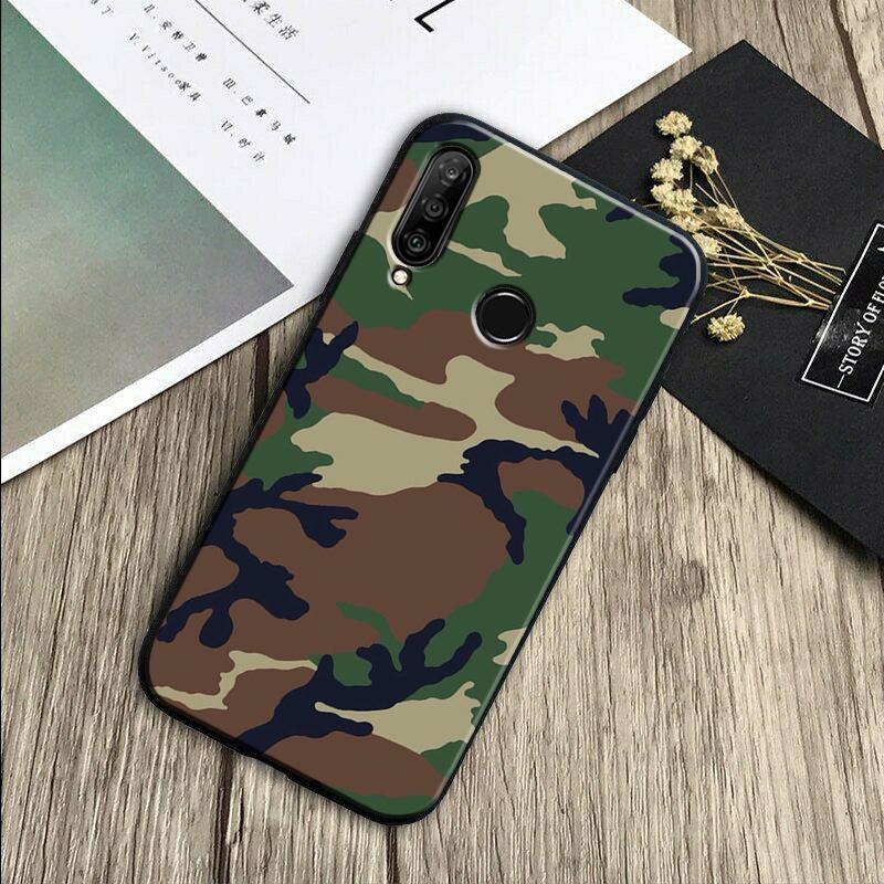 Военный армейский камуфляж Для Huawei Nova Y70 Y91 Y61 Y72 Y73 Y90 Y60 3i 7i 8i 11 12i 9 10 SE P20 P30 Pro P40 Lite Чехол
