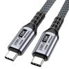 Кабель USB5 Type C - Type C 80 Гбит/с с поддержкой дисплея 16K60Hz, передачей данных, быстрой зарядкой 240 Вт для ноутбуков