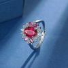 Zircon Ring Personalized Fashion Opening Adjustment Colored Treasure Ring Women