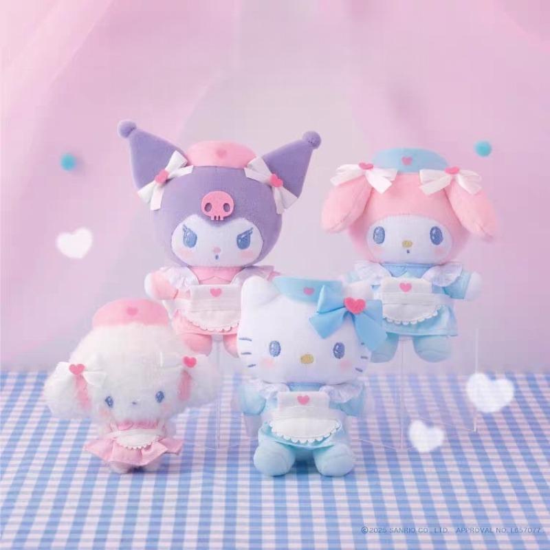 Плюшевый брелок Kuromi, My Melody, Cogimyun, Hello Kitty, ангел, серия 'Медсестры', KThingS, подвеска на сумку, мягкая игрушка, подарки на день рождения