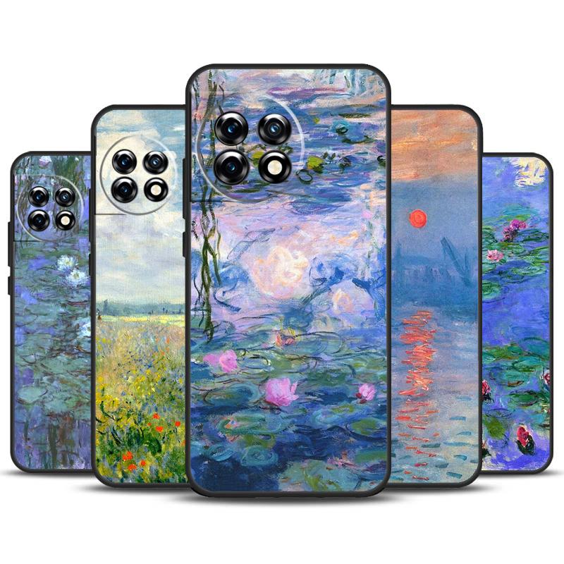 Чехол-картина Клода Моне для OnePlus 12R 10T 10R 9RT 9 10 Pro OnePlus 12 11 Nord 3 2T CE 2 Lite N20 N10