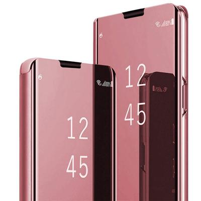Роскошный смарт-чехол для Samsung Galaxy S24 Ultra S23 Plus S21 S20 FE S10 S9 S8 Plus S23 FE Зеркальный кожаный смарт-чехол-книжка с поддержкой