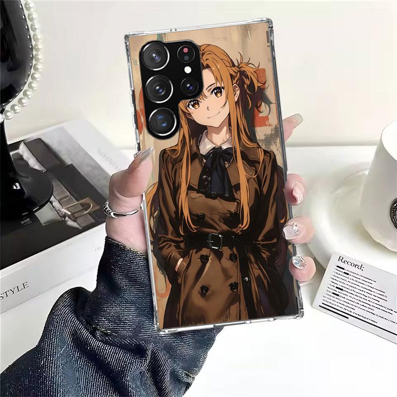 Аниме Sword Art Online SAO Мягкий чехол для телефона для Samsung Galaxy S22 S23 S24 S25 Edge S26 Ultra S20 FE S21 Plus + Fundas Coque Gala