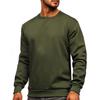 Autumn and Winter Plush Men's Sweater Men's Solid Color Round-neck Men's T-shirt