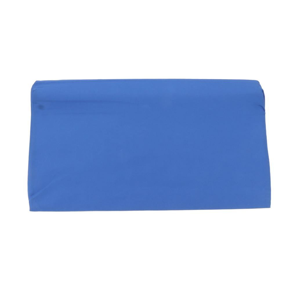 Blue Body Side Wedge Pillow with Hidden Zipper PU Leather Incline Side Wedge Pillow for Adults Side