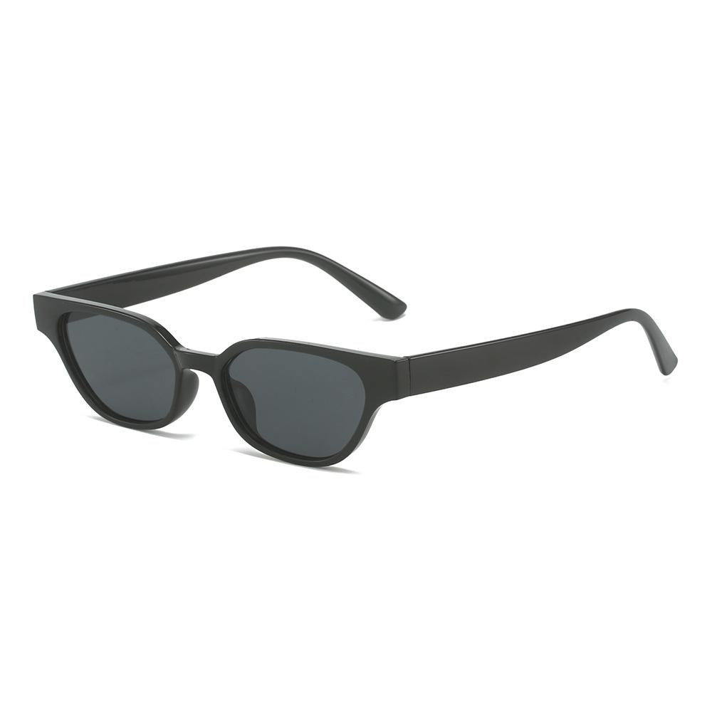 New sunglasses oval candy color sunshade sunglasses women's small frame cat eye sunglasses sunglasses