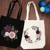 1pc Flower DIY Embroidery Kit for Beginners - Canvas Bag