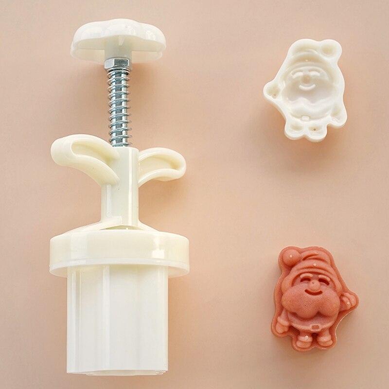 30 г рождественская ручная форма для выпечки, колокольчики Санта-Клауса, снежинка, рождественская елка, форма для лунного пирога, украшения торта, инструменты для выпечки