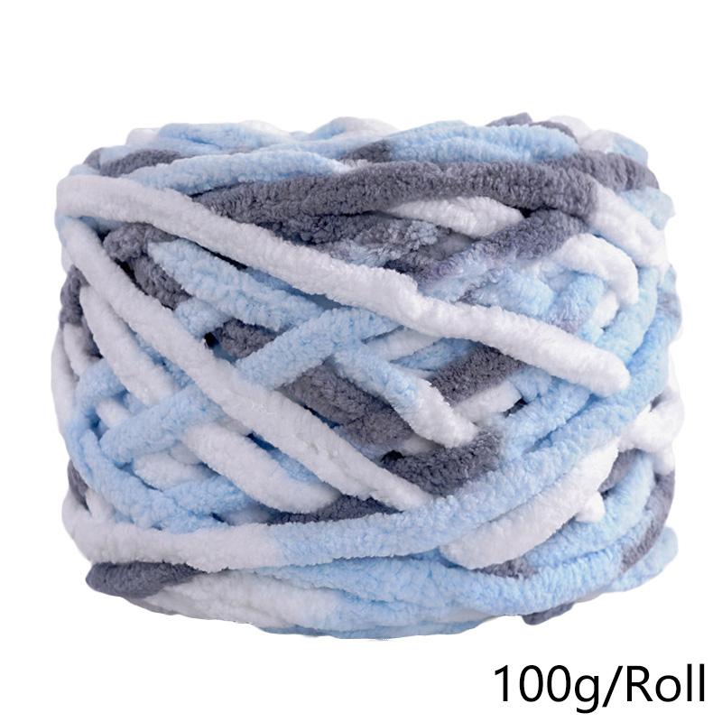 100 г/рулон цветной супер мягкий шарф для ручного вязания своими руками пряжа из смеси полиэстера и хлопка шерстяная пряжа