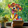Стеклянные двери и окна Color Block Puppy, декоративные наклейки на окна для украшения дома