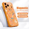 Чехол Для iPhone 17 Pro Max Розовые Цветы Магнитный Для Magsafe Гибридный Тонкий Матовый Чехол Для iPhone 16 15 14 13 Pro Max