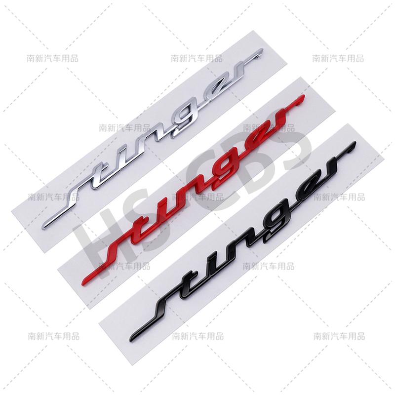 RAWN4 3D ABS Stinger Car Rear Trunk Emblem Fender Decal Car Stickers For Kia Stinger Badge GT Line K2 K3 K4 K5 Sportage R Accessories
