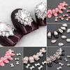 10Pcs 3D Glitters Rhinestone Alloy Bowknot DIY Decal Nail Art Tips Stickers