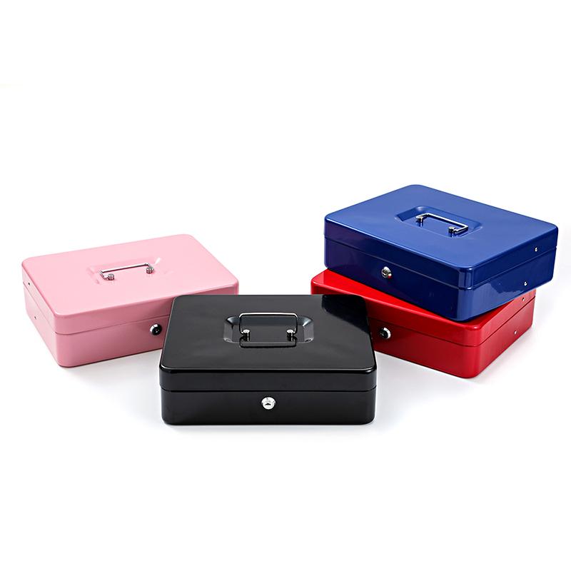 1шт металлический многосекционный денежный секретный портативный с ключом монетница органайзер для денег сейф