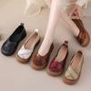Authentic Leather Ballet Flats Women's Shallow Loafers Woman Anti Skid Slip On Shoes Ladies Comfy Soft Moccasin Female Flats